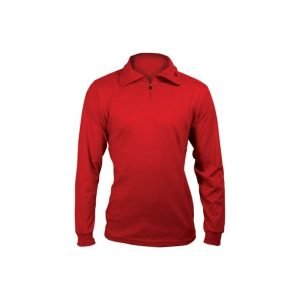 zip-polo-neck-red
